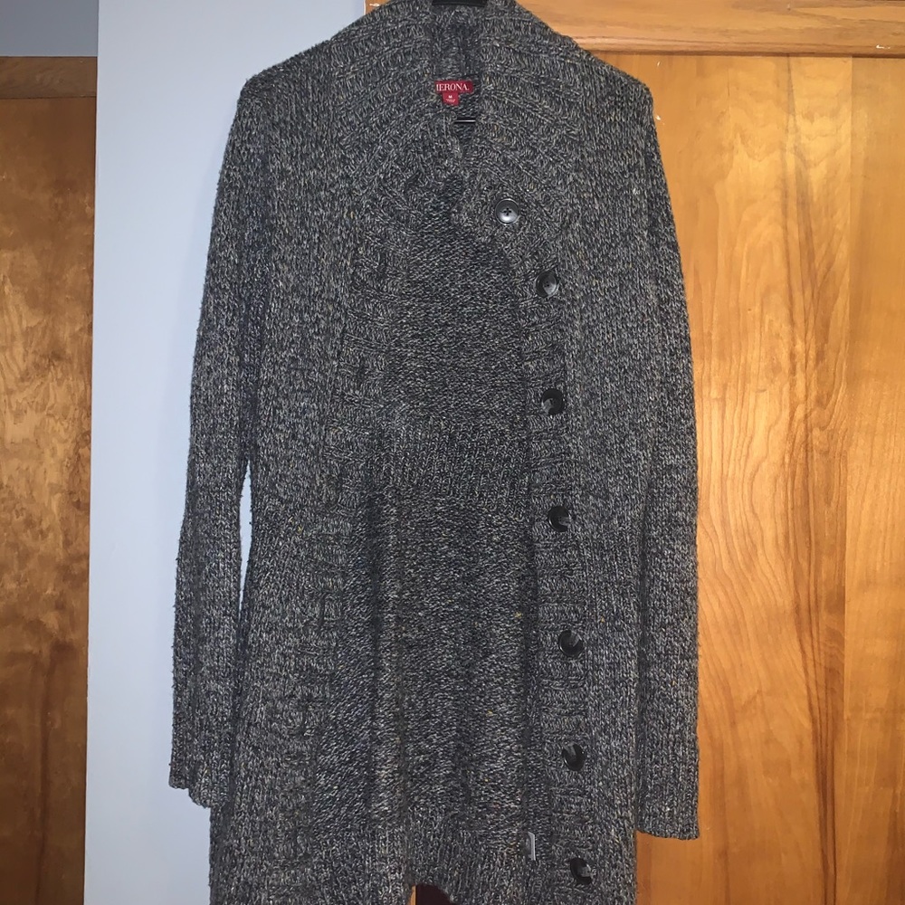 Gray cardigan